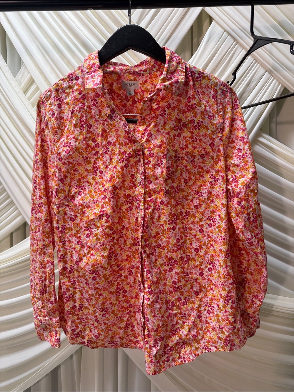 J. Crew - Floral Button Down Blouse (Size: XL)